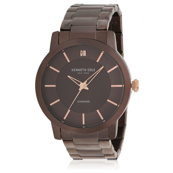 Kenneth Cole Men's KC15114004 Classic Brown Stainless Steel Watch