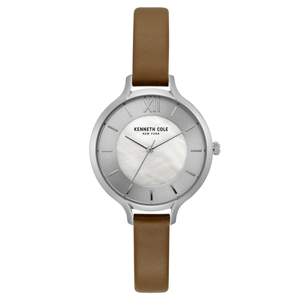 Kenneth Cole Women's KC15187005 Classic Brown Leather Watch