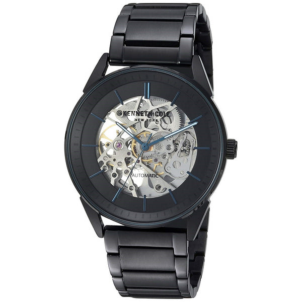 Kenneth Cole Men's KC50192007 Skeleton Black Stainless Steel Watch