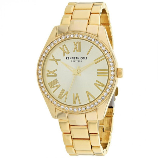 Kenneth Cole Women's KCC0184002 Classic Gold-Tone Stainless Steel Watch