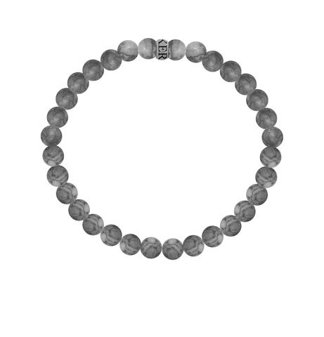Grey Japer Stones Pendant Bracelet