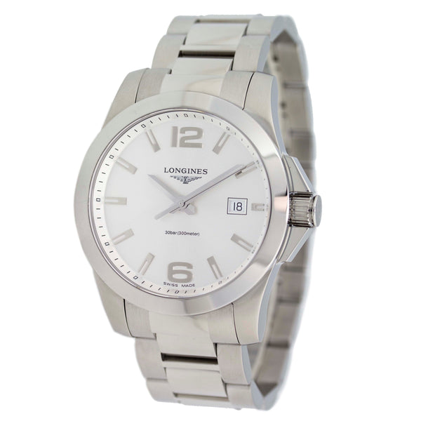 Longines Men's L3.659.4.76.6 Conquest Stainless Steel Watch