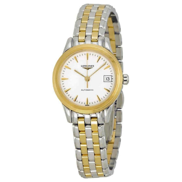 Longines Women's L4.274.3.22.7 Flagship Two-Tone Stainless Steel with 18kt Gold Plated Links Watch