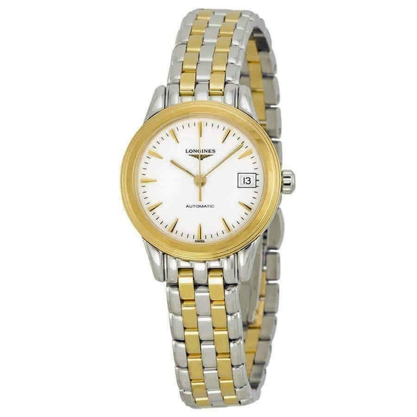 Longines Women's L42743227 Flagship Two-Tone 18kt Gold-Plated and Stainless Steel Watch