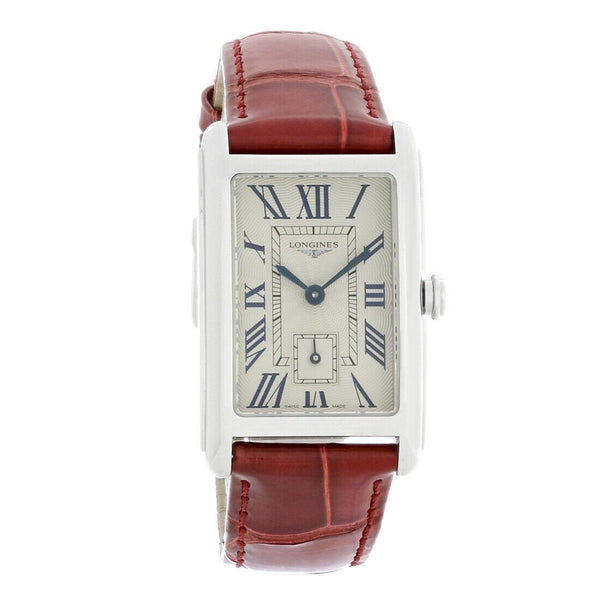 Longines Women's L5.512.4.71.5 DolceVita  Red Leather Watch