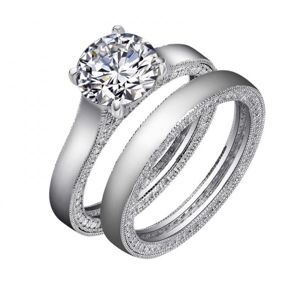 Solitaire Wedding Set