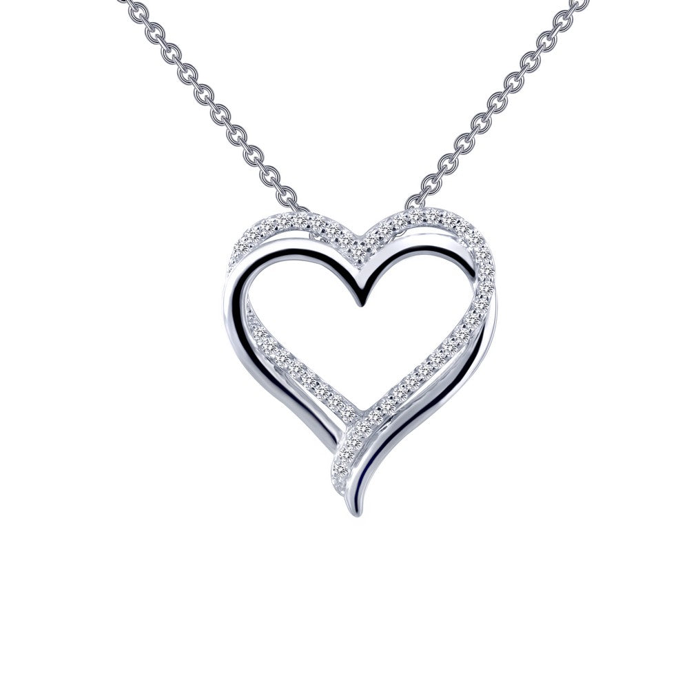 Double Heart Pendant Necklace