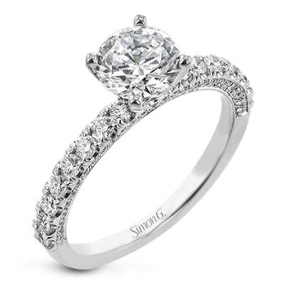 Simon G 18KWG Diamond Engagement Ring