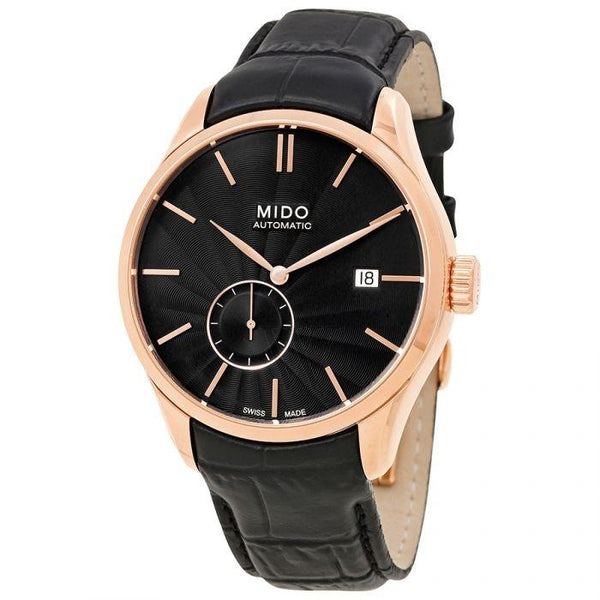 Mido Men's M0244283605100 Belluna II Black Leather Watch