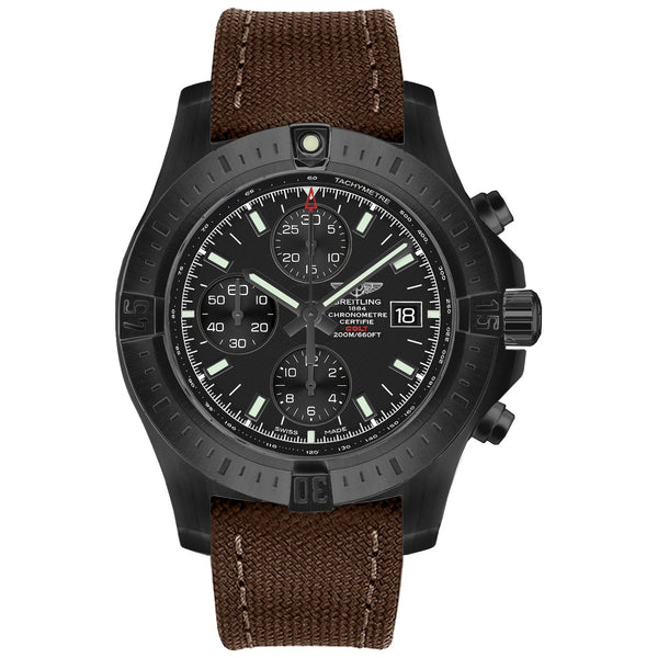 Breitling Men's M1338810-BF01-108W Colt  Chronograph Brown Canvas Watch