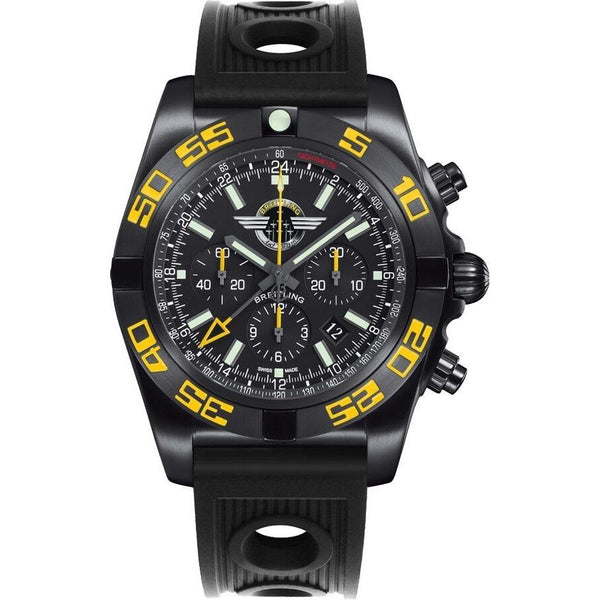Breitling Men's MB04108P-BD76-201S Chronomat GMT Chronograph Black Rubber Watch