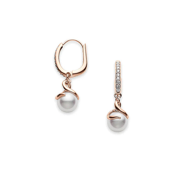 Mikimoto Twist Akoya Cultured Pearl Earrings