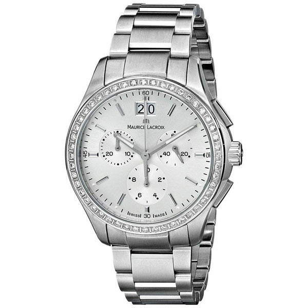 Maurice Lacroix Women's MI1057-SD502-130 Miros Chronograph Stainless Steel Watch