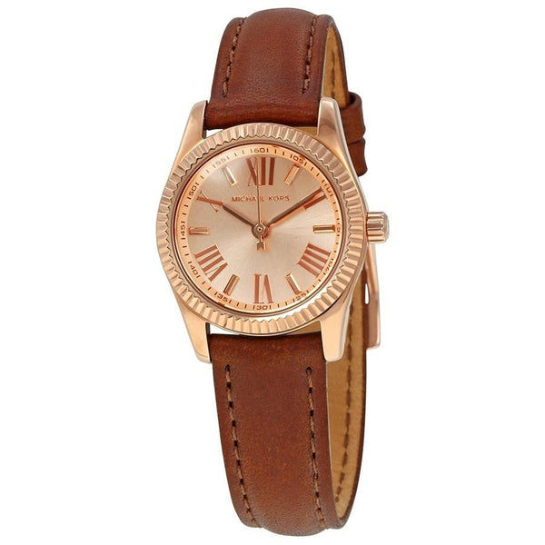 Michael Kors Women's MK2540 Lexington Mini Brown Leather Watch