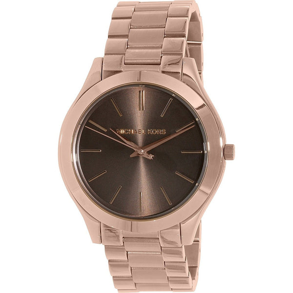 Michael Kors Women's MK3181 Slim Runway Rose-Tone Stainless Steel Watch