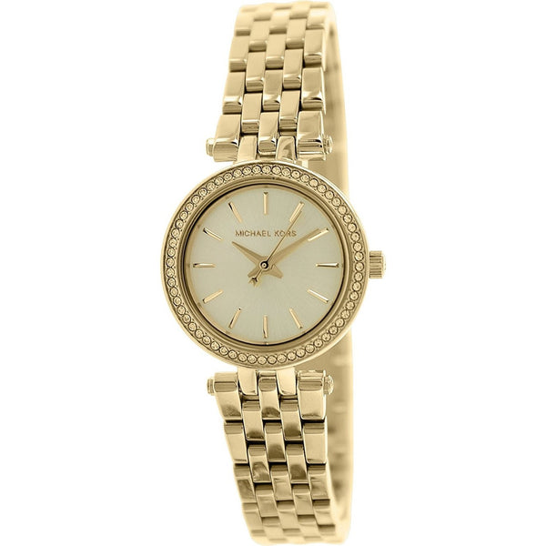 Michael Kors Women's MK3295 Mini Darci Crystal Gold-Tone Stainless Steel Watch