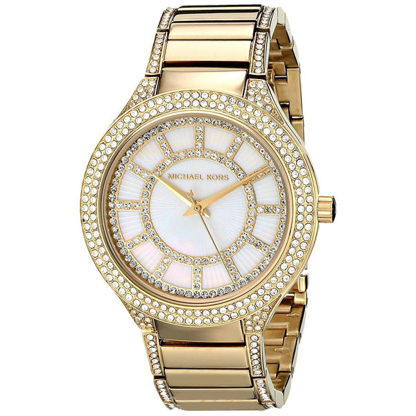 Michael Kors Women's MK3312 Kerry Crystal Gold-Tone Stainless Steel Watch