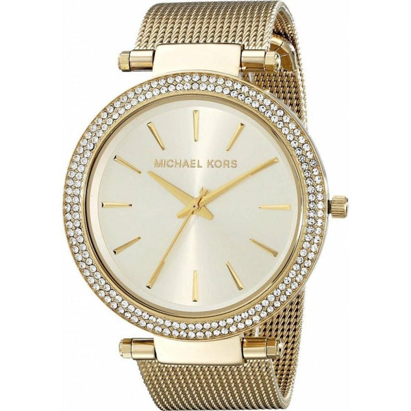 Michael Kors Women's MK3368 Darci Crystal Gold-Tone Stainless Steel Watch
