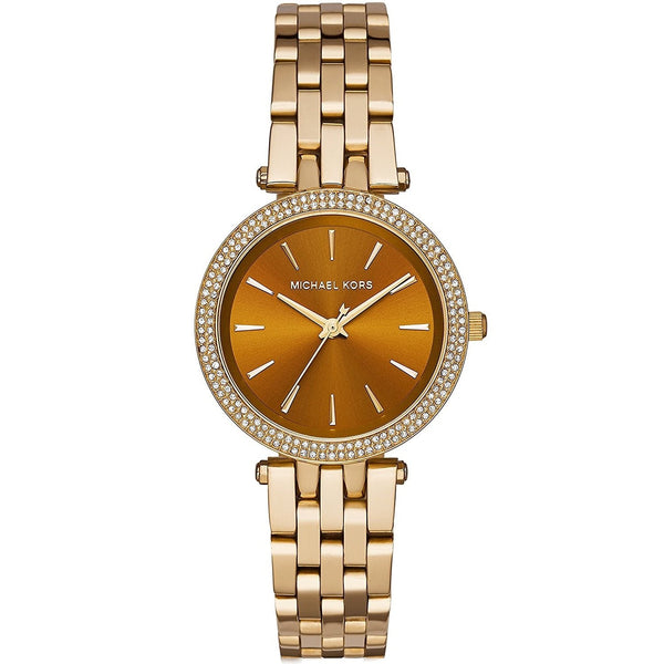 Michael Kors Women's MK3408 Mini Darci Crystal Gold-Tone Stainless Steel Watch