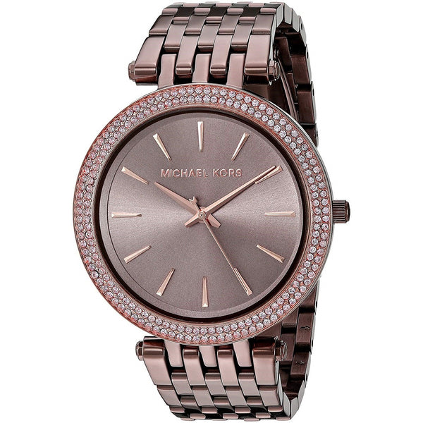 Michael Kors Women's MK3416 Darci Crystal Brown Stainless Steel Watch