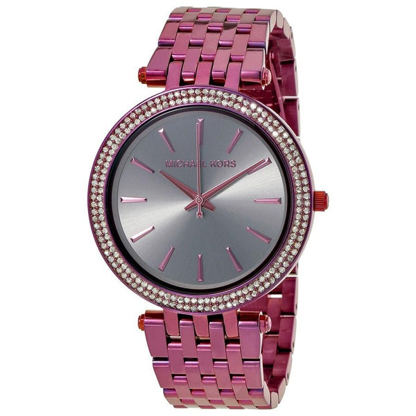 Michael Kors Women's MK3554 Darci Crystal Purple Stainless Steel Watch