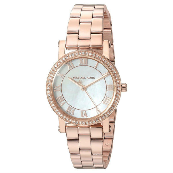 Michael Kors Women's MK3558 Petite Norie Crystal Rose-Tone Stainless Steel Watch