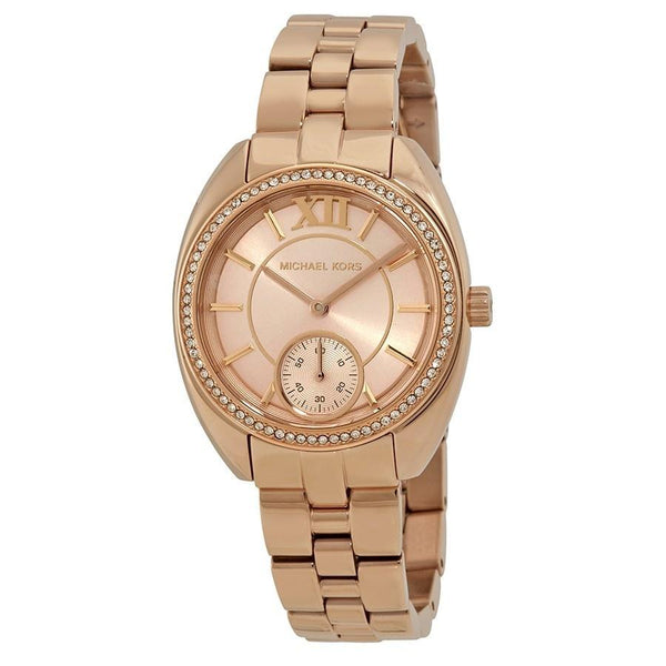 Michael Kors Women's MK3606 Dena Rose Gold-Tone Stainless Steel Watch