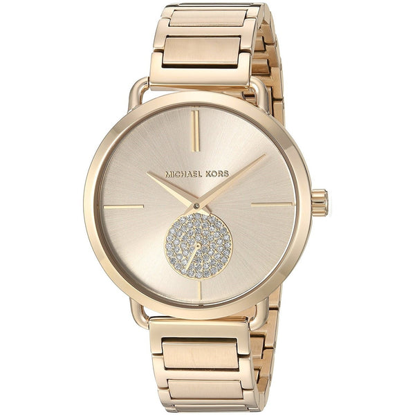 Michael Kors Women's MK3639 Portia Crystal Gold-Tone Stainless Steel Watch