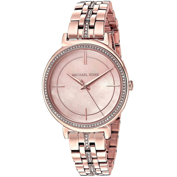 Michael Kors Women's MK3643 Cinthia Crystal Rose-Tone Stainless Steel Watch