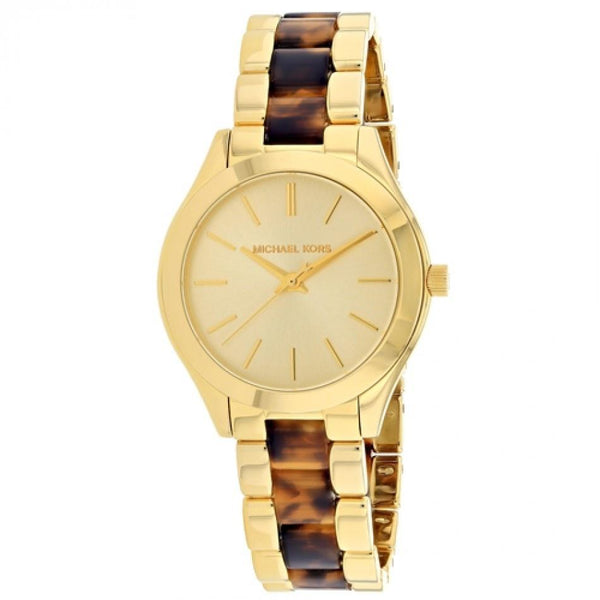 Michael Kors Women's MK3710 Slim Runway Two-Tone Stainless steel and Acetate Watch