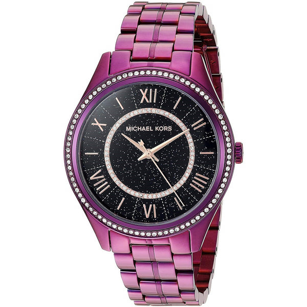 Michael Kors Women's MK3724 Lauryn Crystal Purple Stainless Steel Watch
