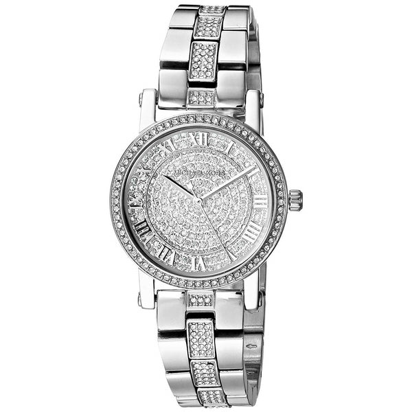 Michael Kors Women's MK3775 Petite Norie Stainless Steel With Sets of Crystal Watch