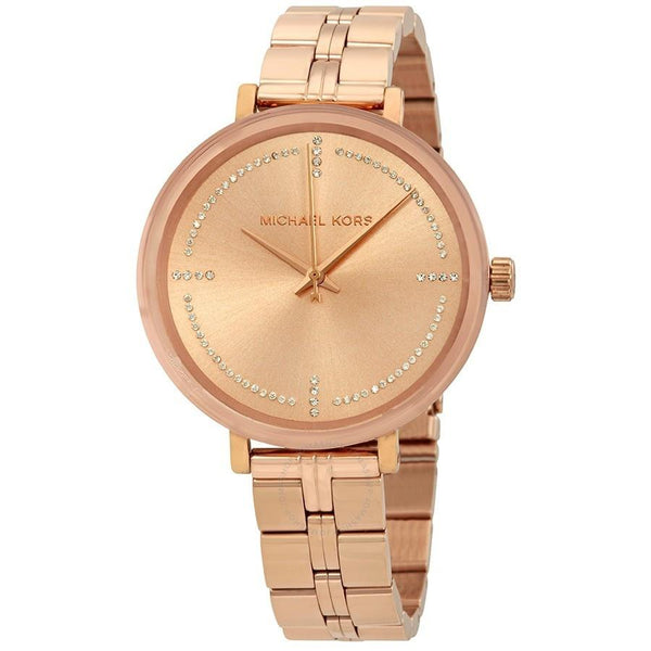 Michael Kors Women's MK3793 Bridgette Rose Gold-Tone Stainless Steel Watch