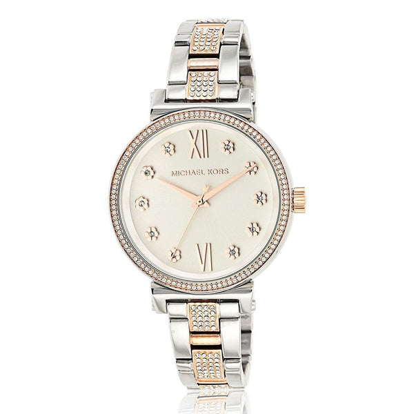 Michael Kors Women's MK3880 Sofie Crystal Two Tone Stainless Steel Watch