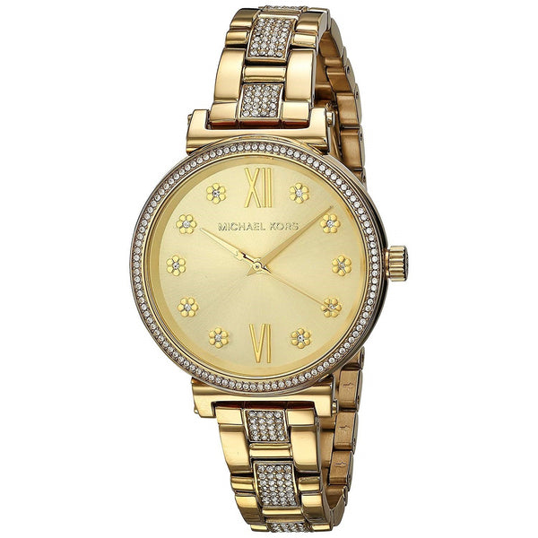 Michael Kors Women's MK3881 Sofie Crystal Gold-Tone Stainless Steel Watch
