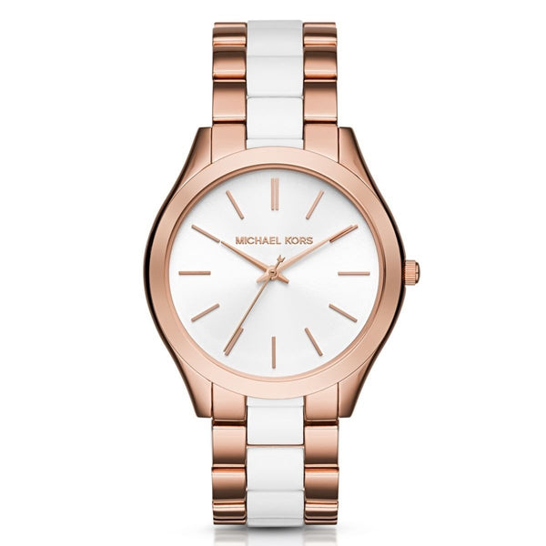 Michael Kors Women's MK4311 Slim Runway Two-Tone Stainless steel and Acetate Watch