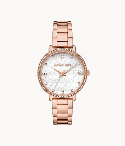 Pyper Three-Hand Gold-Tone Alloy Watch