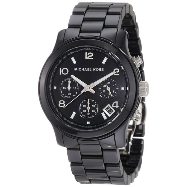 Michael Kors Women's MK5162 Runway Chronograph Black Ceramic Watch