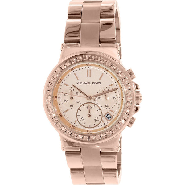 Michael Kors Women's MK5586 Dylan Chronograph Crystal Rose-Tone Stainless Steel Watch