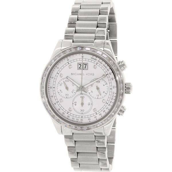 Michael Kors Women's MK6186 Brinkley Chronograph Crystal Stainless Steel Watch