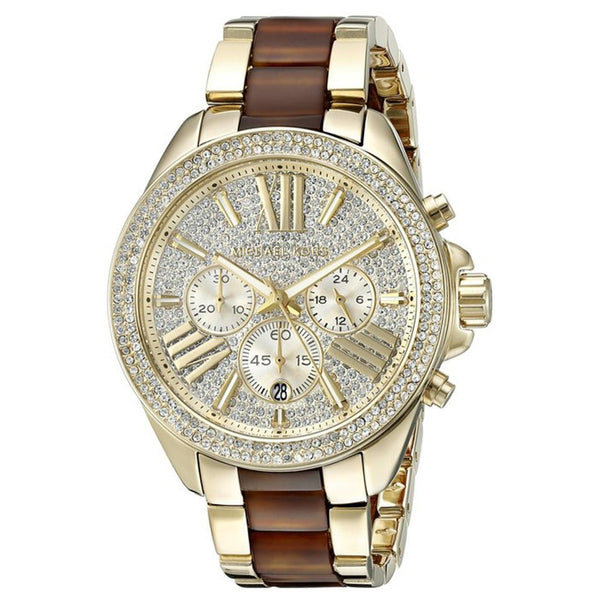 Michael Kors Women's MK6294 Wren Chronograph Crystal Two-Tone Stainless Steel Watch