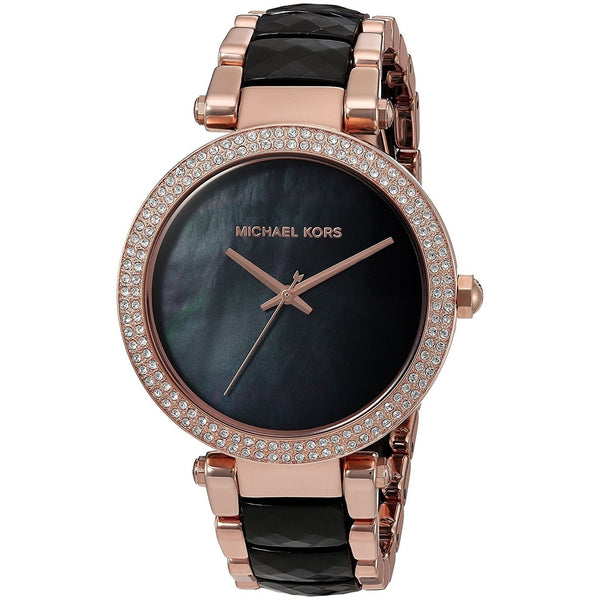 Michael Kors Women's MK6414 Parker Crystal Two-Tone Stainless steel and Acetate Watch