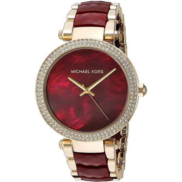 Michael Kors Women's MK6427 Parker Crystal Two-Tone Stainless Steel Watch