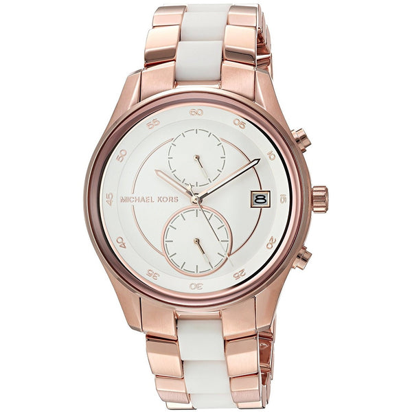 Michael Kors Women's MK6467 Briar Multi-Function Two-Tone Stainless steel and Silicone Watch