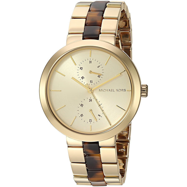 Michael Kors Women's MK6471 Garner Multi-Function Two-Tone Stainless steel and Acetate Watch