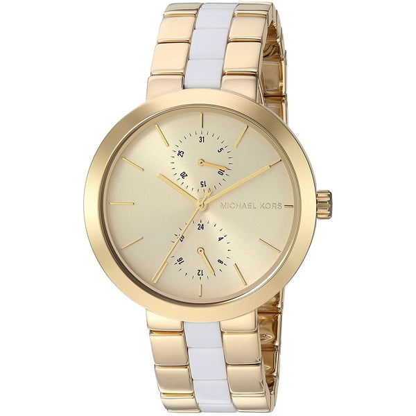 Michael Kors Women's MK6472 Garner Multi-Function Two-Tone Stainless steel and Acetate Watch