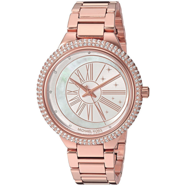 Michael Kors Women's MK6551 Taryn Crystal Rose-Tone Stainless Steel Watch