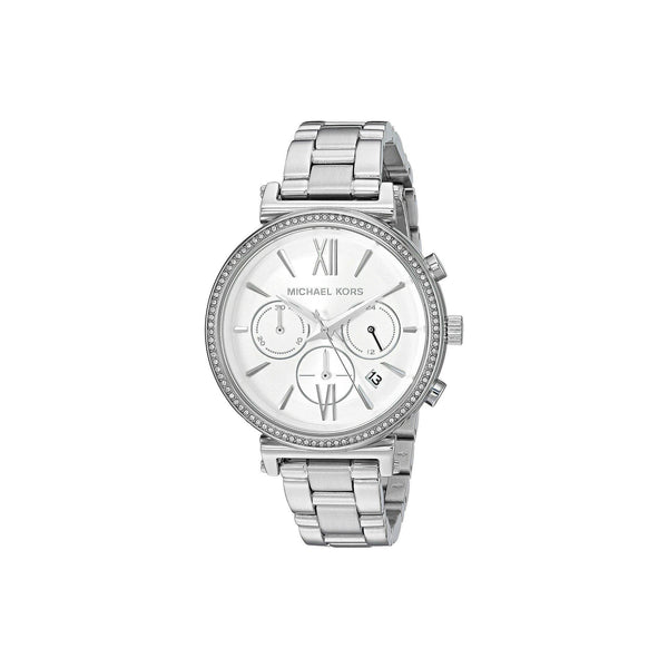 Michael Kors Women's MK6575 Sofie Chronograph Crystal Stainless Steel Watch