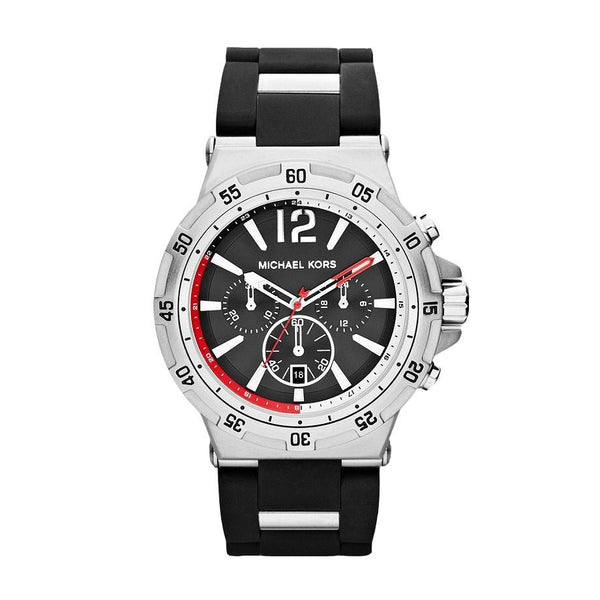 Michael Kors Men's MK8298 Melbourne Chronograph Black Rubber Watch