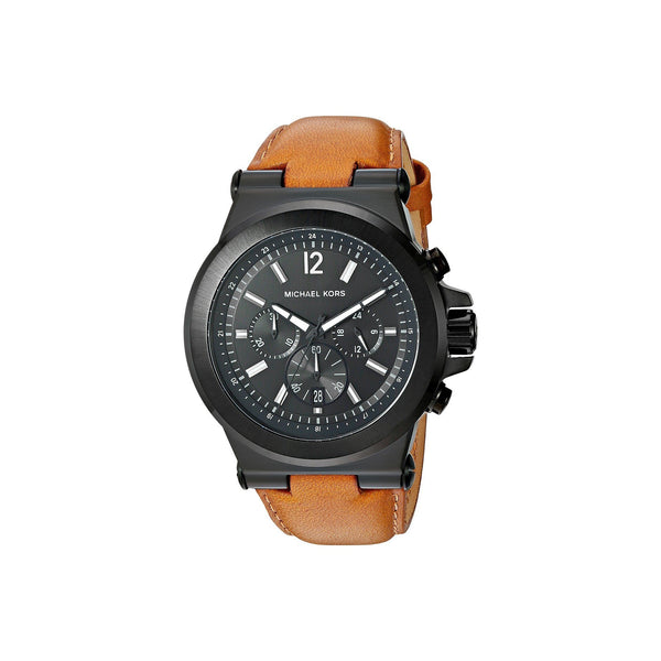 Michael Kors Men's MK8512 Dylan Chronograph Brown Leather Watch